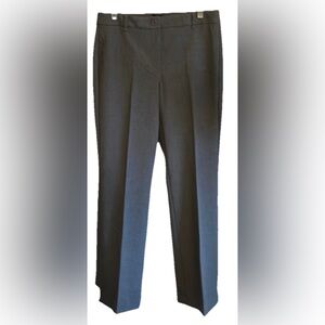 Talbots Curvy Trouser Front Zipper Gray Heather PolyBlend Size 6